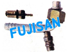 Aluminum Pipe Fitting w/ Charge Valve r-134A w/ metal nut